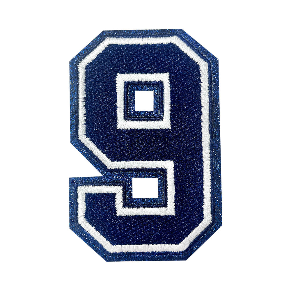 Wholesale Baseball Numbers 0 9 Iron On Embroidery Patches Polyester Fashion Accessory DIY Craft Supply For Clothing And Boutique Resale