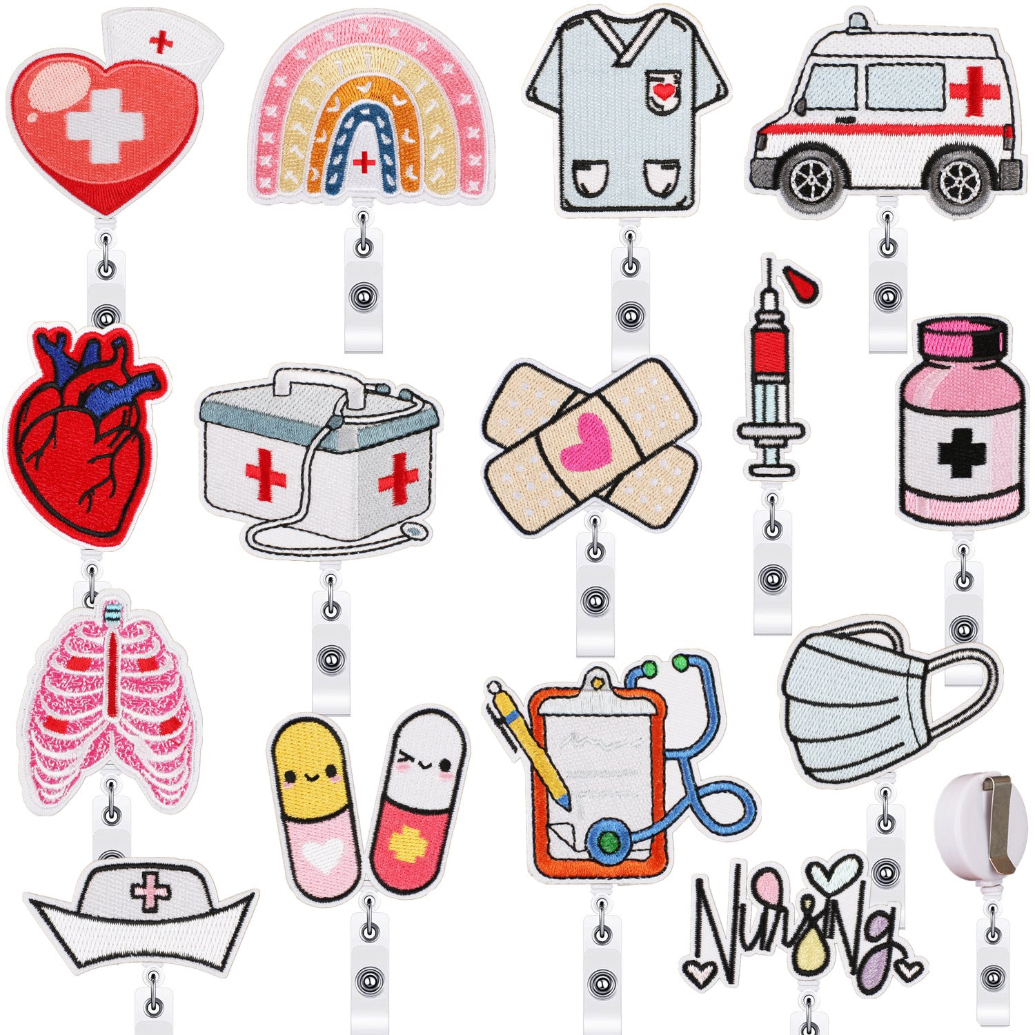 Wholesale medical embroidery cloth stickers
