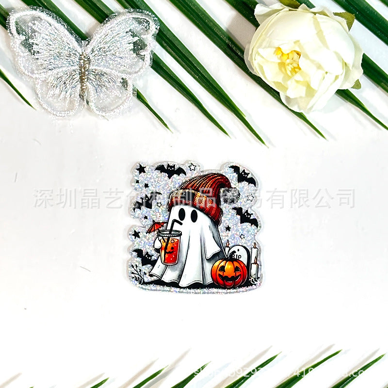 Wholesale 10pcs Halloween acrylic DIY accessories