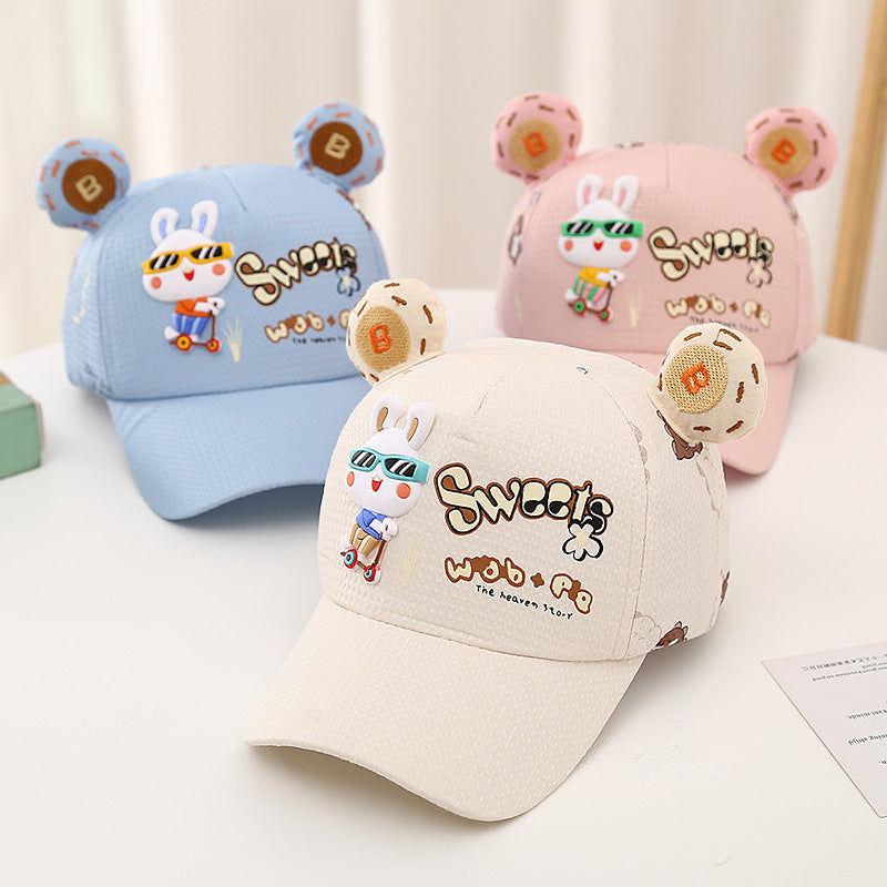 Wholesale Sweet Glasses Bunny Ears Sun Hat