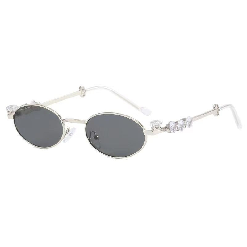 Wholesale Oval Metal Round Sunglasses
