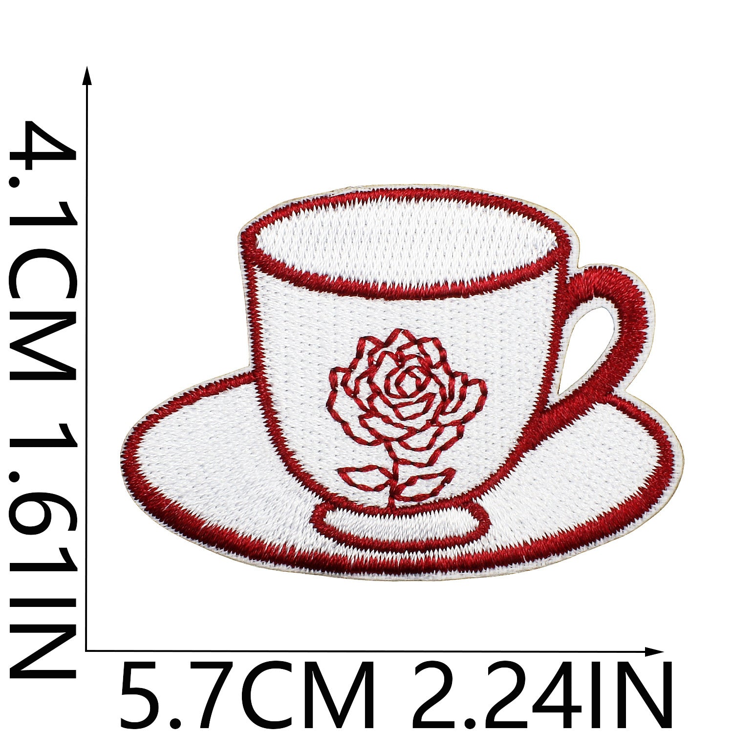 Wholesale Pink casual tea party embroidery DIY Patches