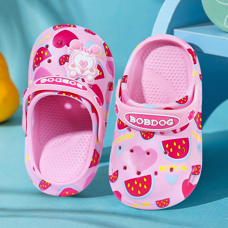 Crocs de caricatura al por mayor Cartoon Pvc Kids zapatillas