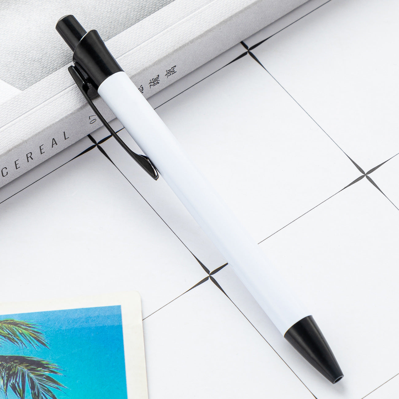 Wholesale New DIY Blank Sublimation Coating Pen Metal Push Aluminum Rod Ballpoint Pen