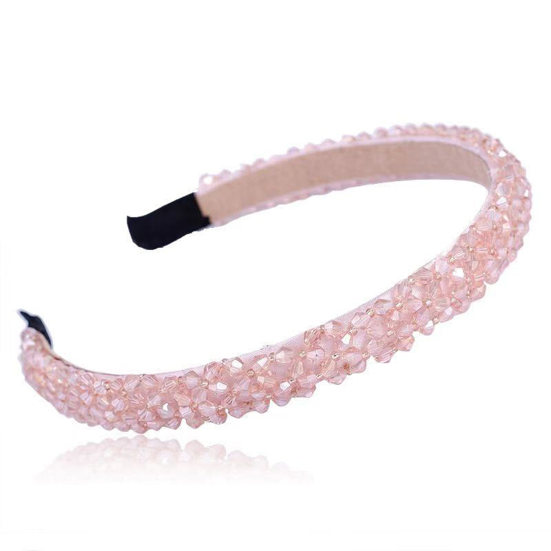 Wholesale Crystal Beaded Wide Brimmed Headband
