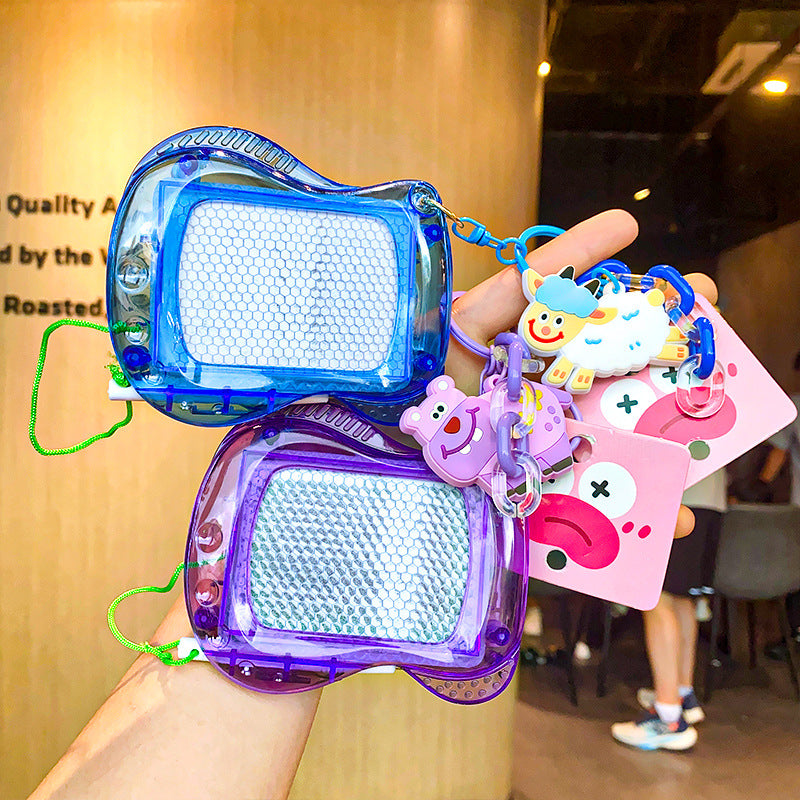 Wholesale Magnetic Writing Board Erasable and Erasable Mini Handwriting Painting Plastic Keychain