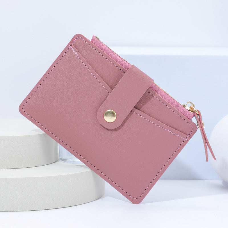 Wholesale PU Candy Color Card Holder Wallet