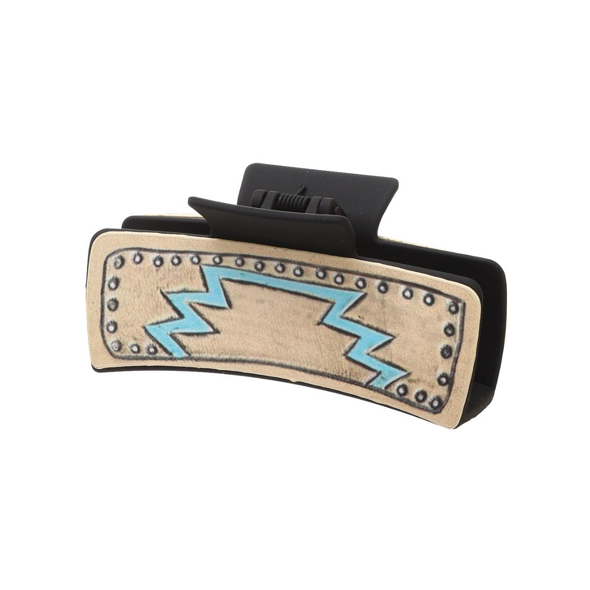 Wholesale Western Style Cow Head Leather Hairpin Shark Clip