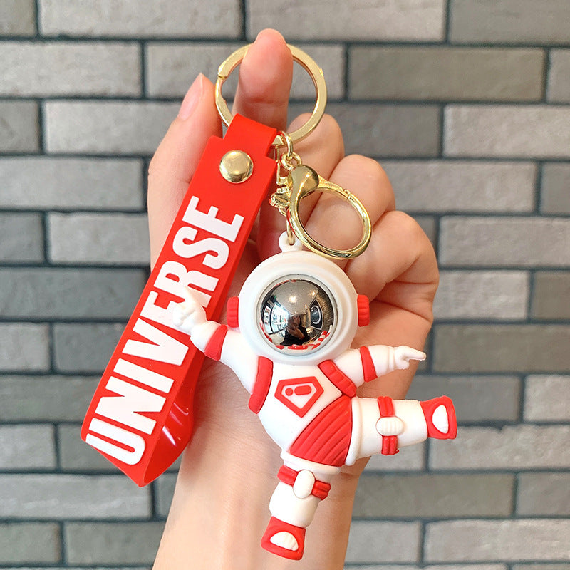 Wholesale Happy Astronaut Astronaut Silicone Keychain