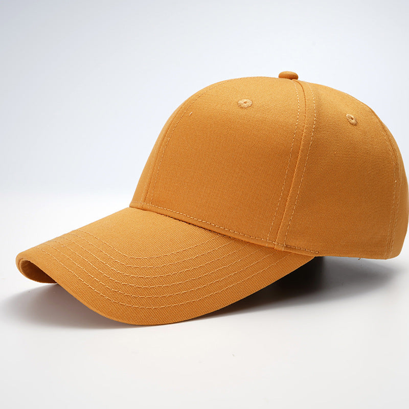 Wholesale The New Simple Solid Color Hard-top Cotton Big-toe Bib Cap