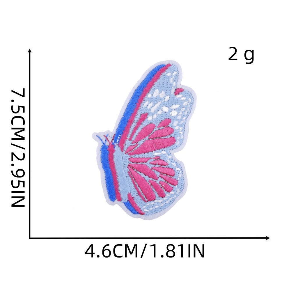 Wholesale Pink Cartoon Embroidery Iron On Patch For Kids Clothing DIY Accessory Gift