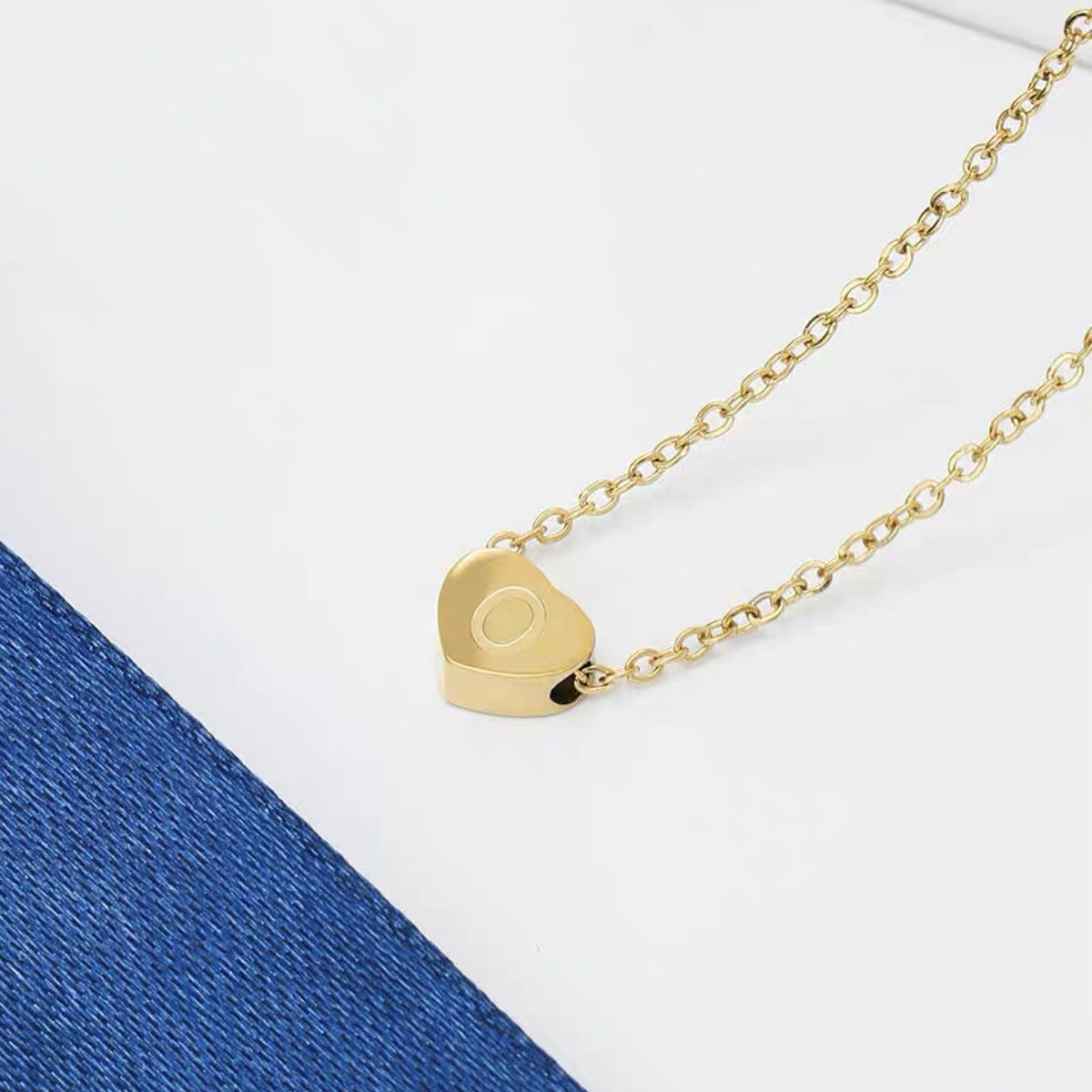 Wholesale Titanium Steel 26 English Letters Necklace