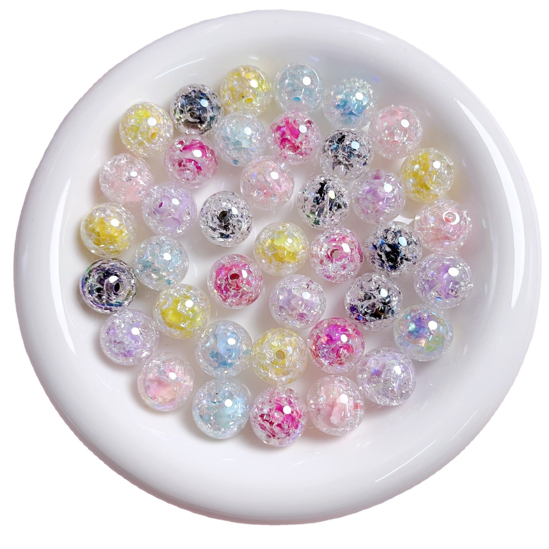 Wholesale 16mm 10PCS/PACK Luminous Burst Acrylic Beads