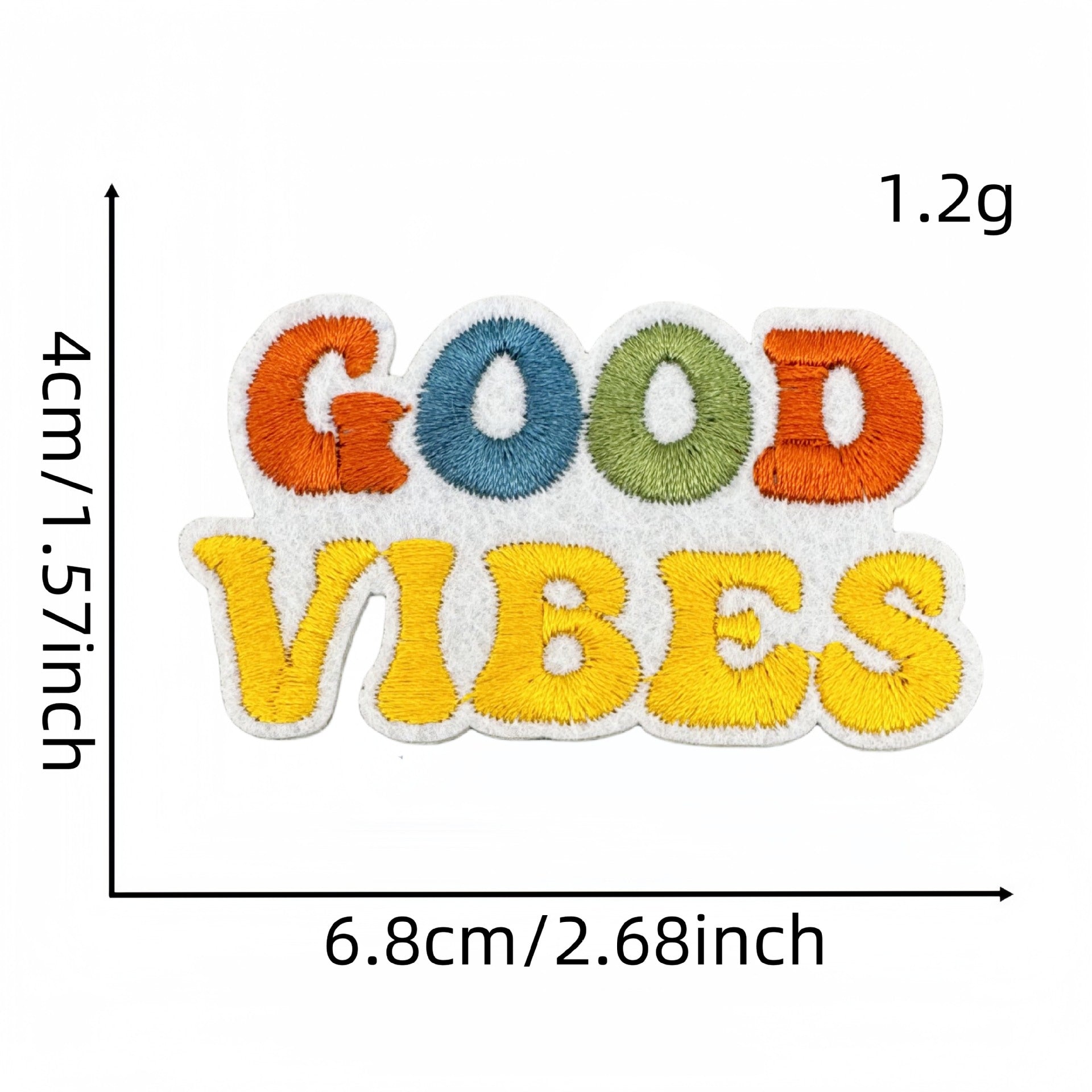 Wholesale Colorful English Letter Embroidered Iron On Patch Stylish Backpack Travel Decoration Gift