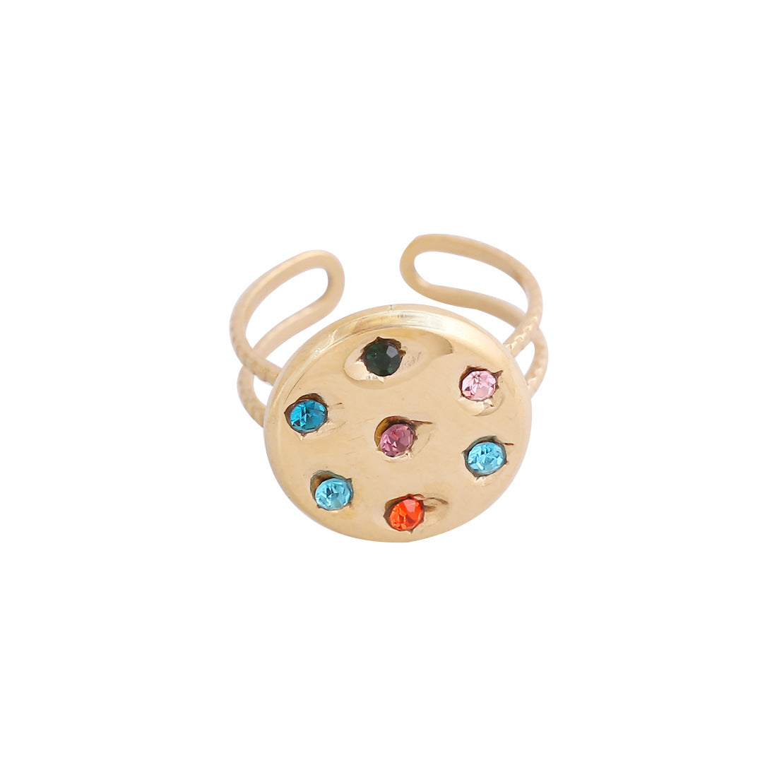 Wholesale Stainless Steel Zircon Rings