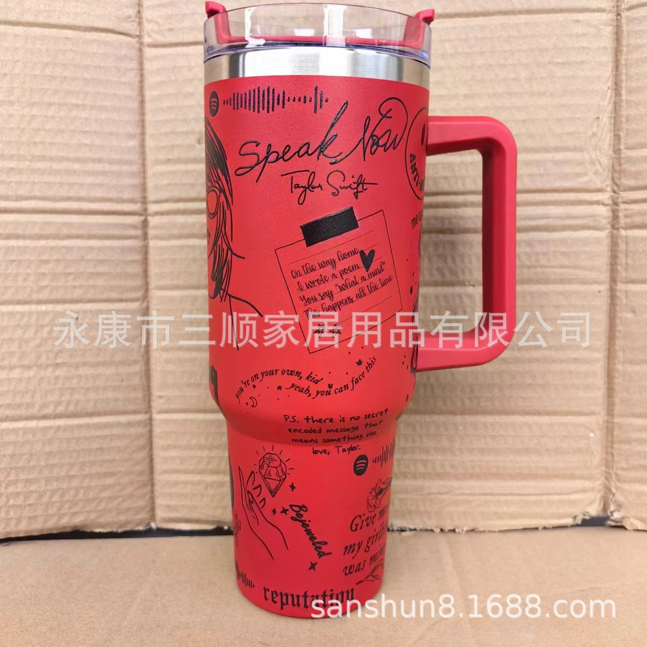 Wholesale 40oz Handle Car Mug Thermos with Straw Car Cooler Tumbler Ice Cup