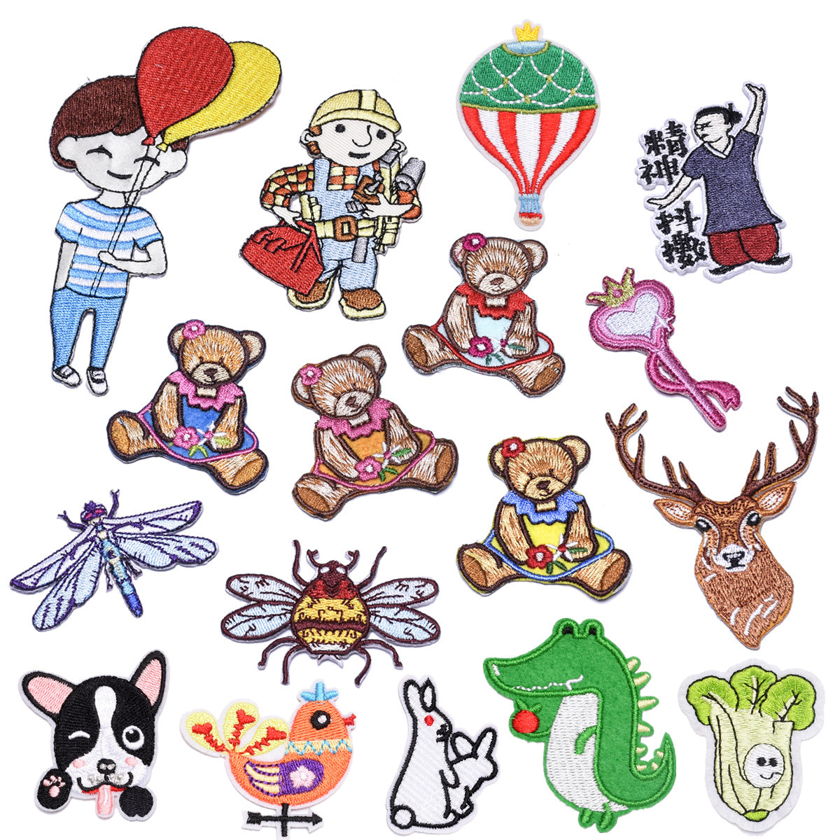 Wholesale Cloth Handmade Cartoon Animal Patch For Clothing Decorative Applique Everyday Use