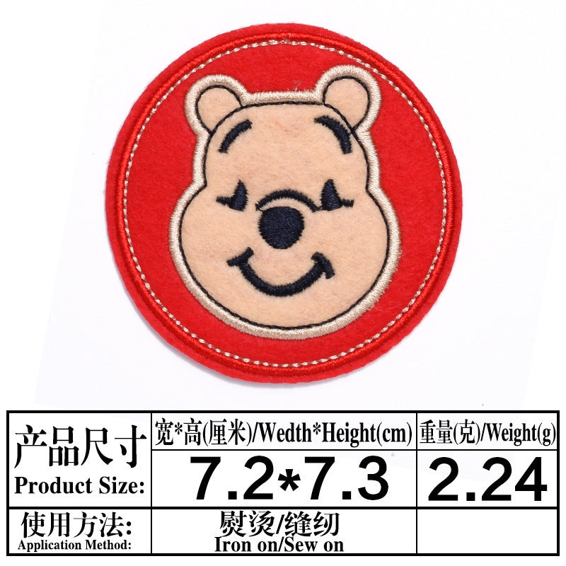 Wholesale Cartoon Animal Embroidered Patches Chic Cloth Applique For Jeans DIY Clothing Decorative Accent Gift Boutique Resale
