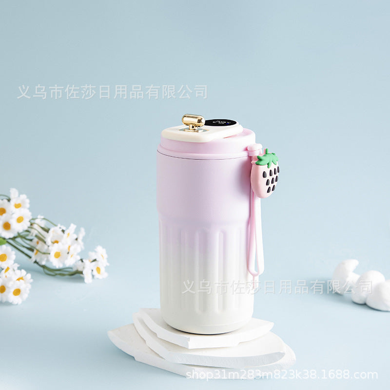 Wholesale Thermos Cup Stainless Steel Handle Rope Portable Hand Cup
