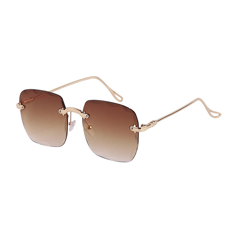 Wholesale PC Frameless Metal Foot Sunglasses