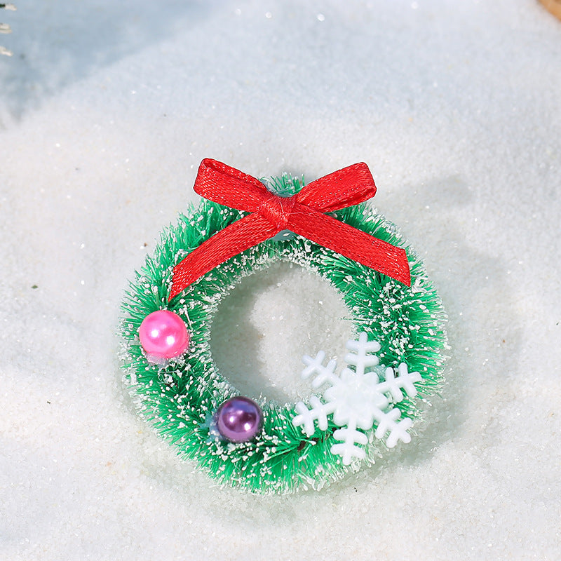 Wholesale Christmas decoration micro landscape snow scene resin ornaments