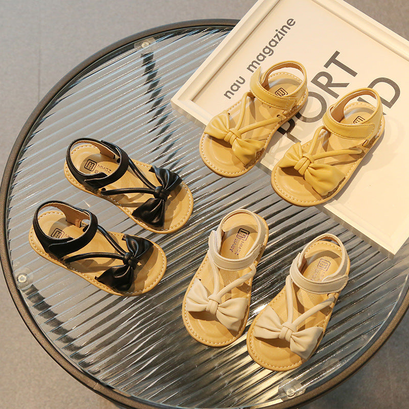 Wholesale Velcro Princess Sandals Leather Baby Supplies