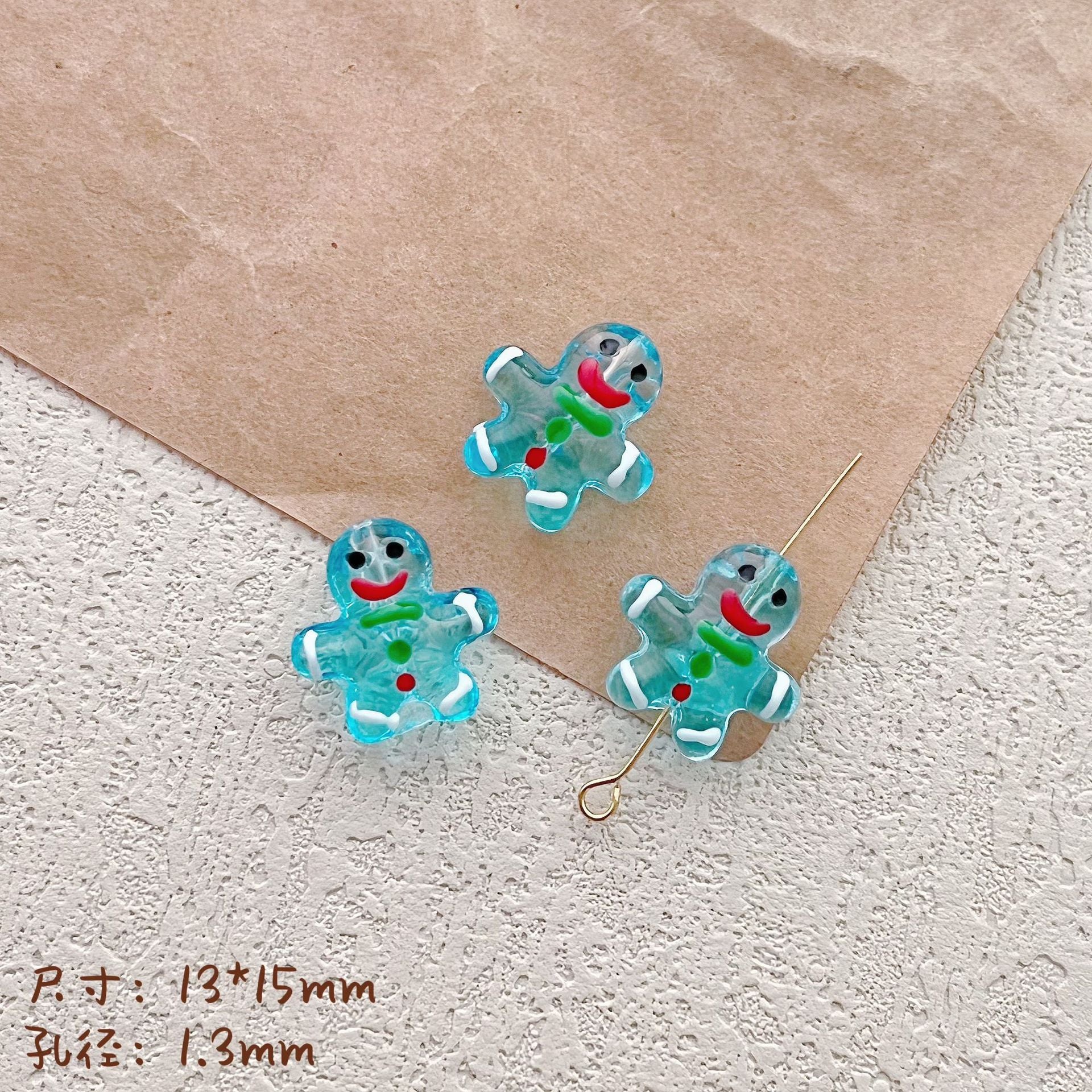 Wholesale 10pcs Christmas colored cartoon