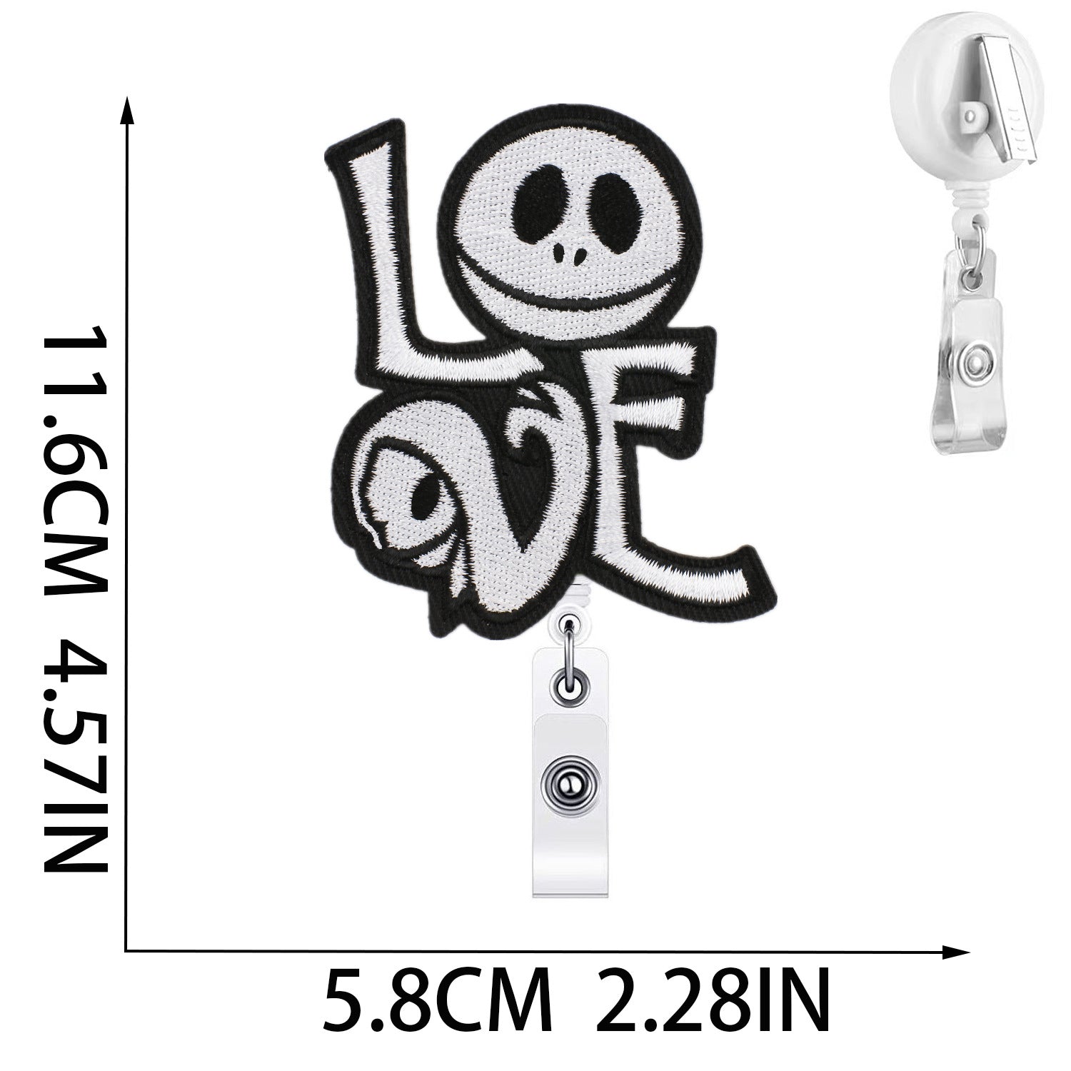 Wholesale Halloween Easy Pull-up Buckle Embroidered Cloth Sticker