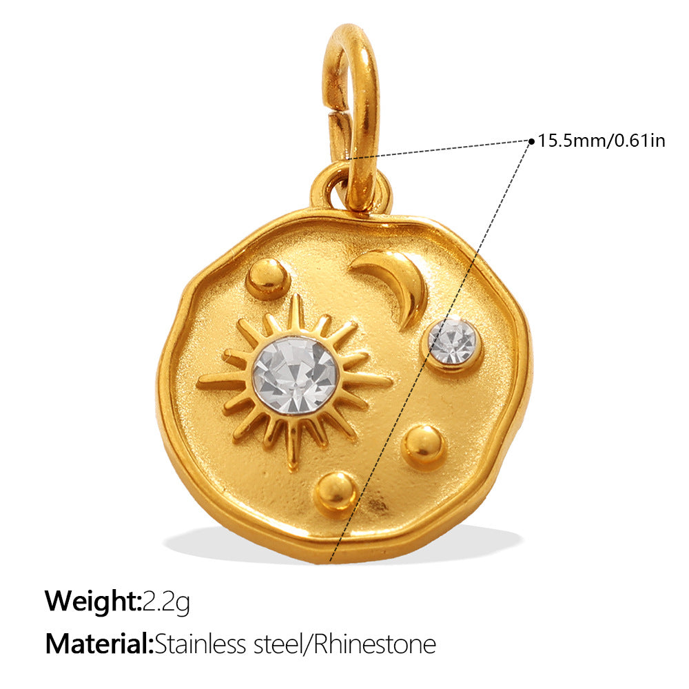 Wholesale Vintage Symbol Multi Style Sun Moon Eye Necklace Pendant Accessories