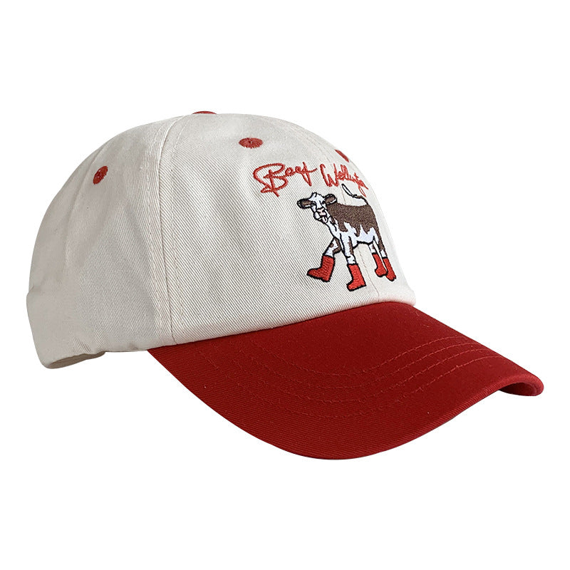 Wholesale Cotton Polyester Milk Leopard Beret