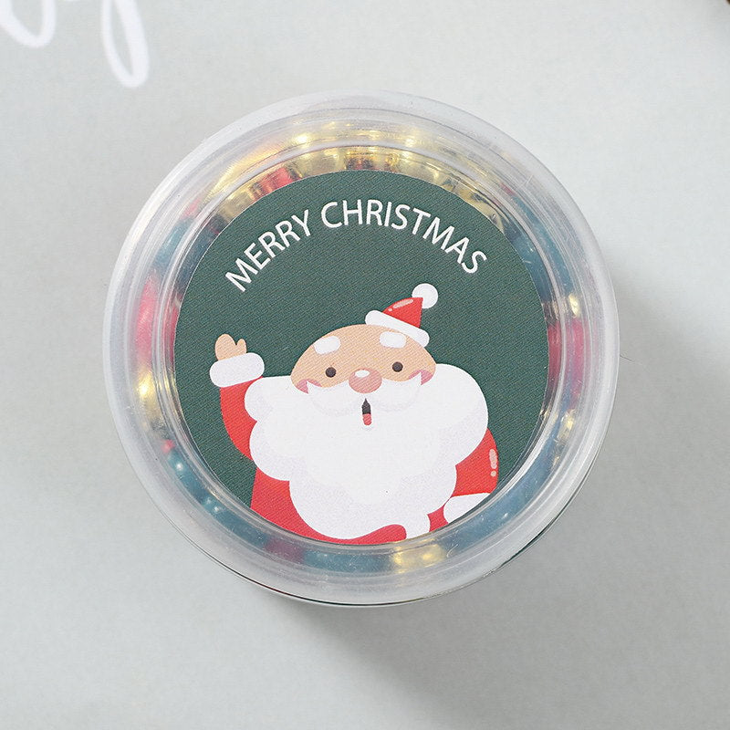 Wholesale 24pcs/pack  Christmas paper clip creative barrel red and green long tail clip