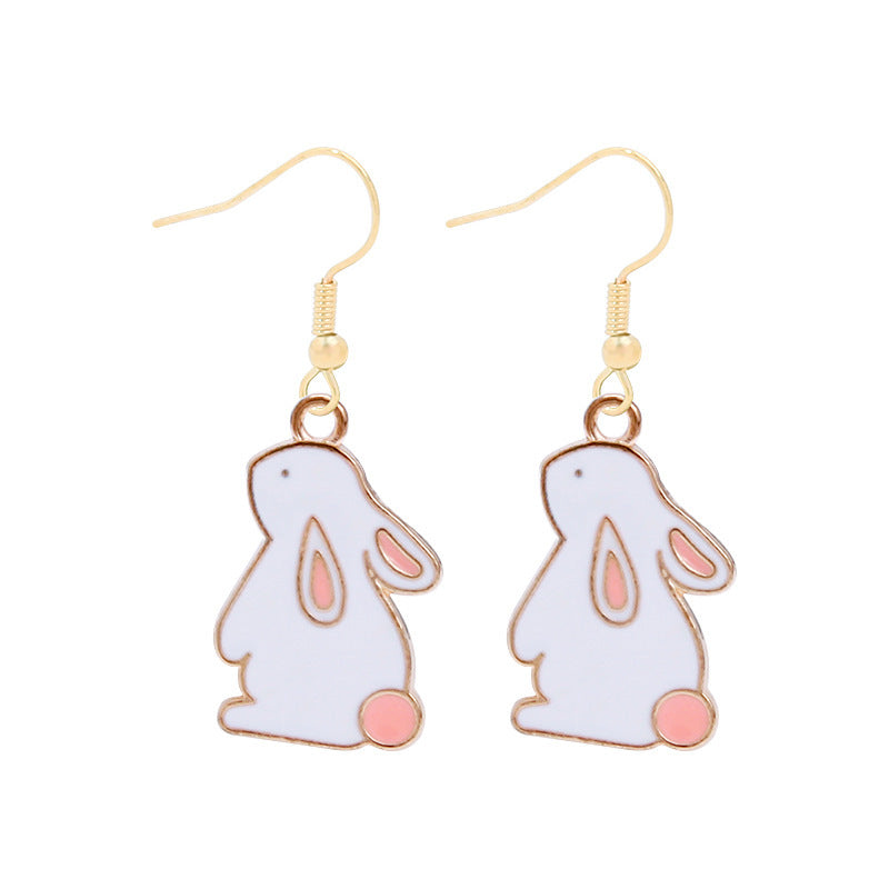 Wholesale Easter cartoon cute rabbit  earrings