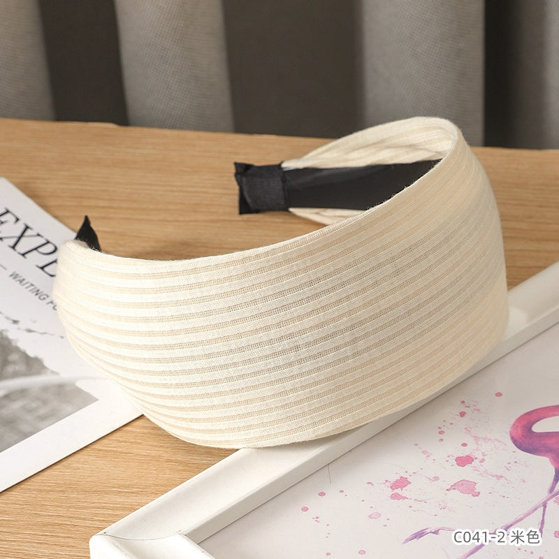 Wholesale French knitted widened headband fabric headband