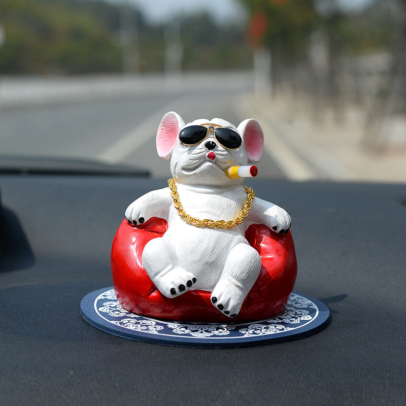 Wholesale Resin Simulation Sofa and Social Dog Car Accessories