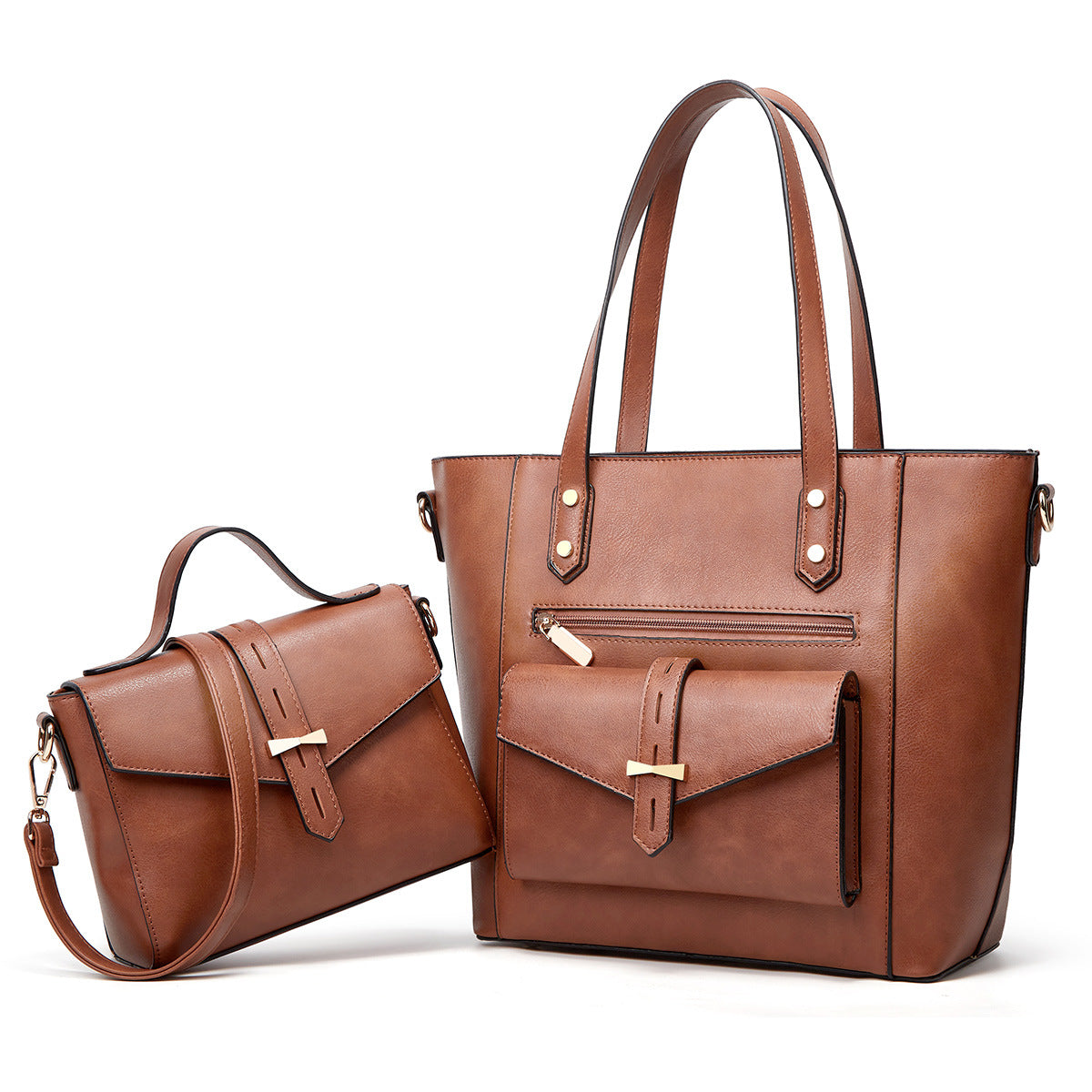 Wholesale Women's Shoulder Bag Large Capacity Tote Mother and Child Bag Handheld PU Crossbody Bag