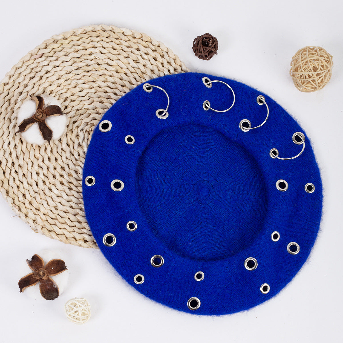 Wholesale Vintage Pumpkin Polyester Berets