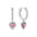 Wholesale Valentine's Day Flaming Heart Shining Light Around Heart Earrings Earrings Factory