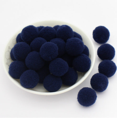 Wholesale 8mm diy handmade materials headdress accessories high elastic wool ball colorful wool ball no hole