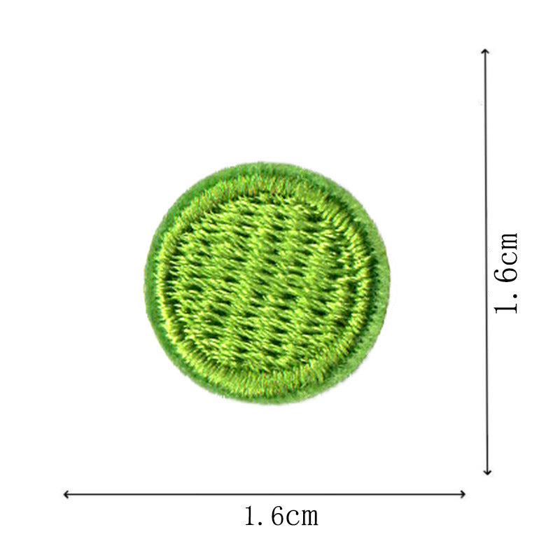 Wholesale Round Classic Computer Embroidered Flower Patch Applique
