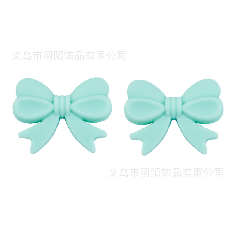 Wholesale 20pcs colorful bow Focal Beads