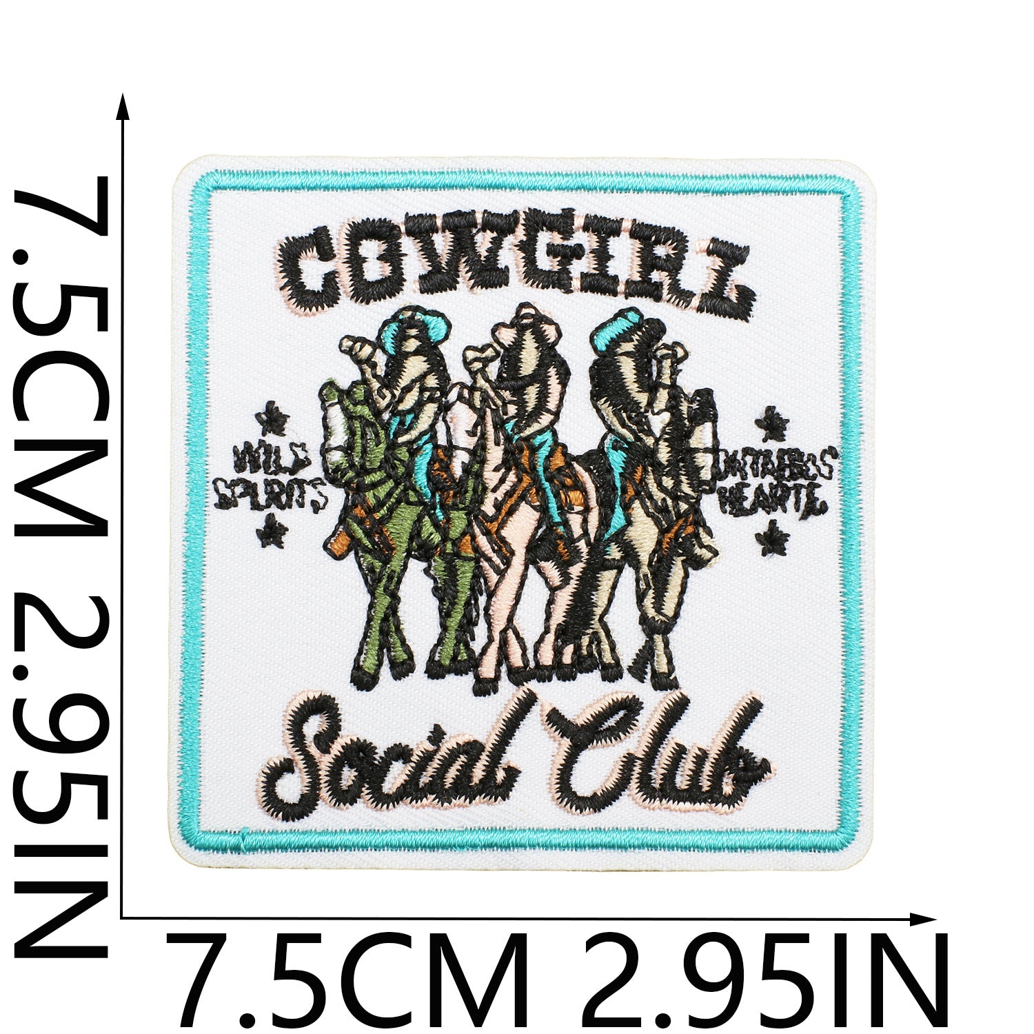 Wholesale Western cowboy embroidery double gun cowgirl patch