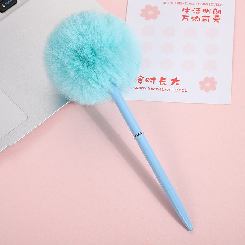 Wholesale Rainbow Moon Sun Cloud Hair Ball Pen