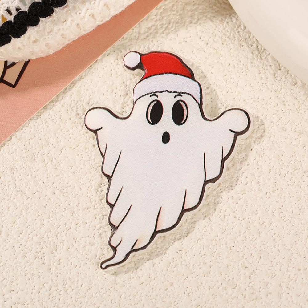 Wholesale 10pcs Cute cartoon Christmas acrylic Flatback