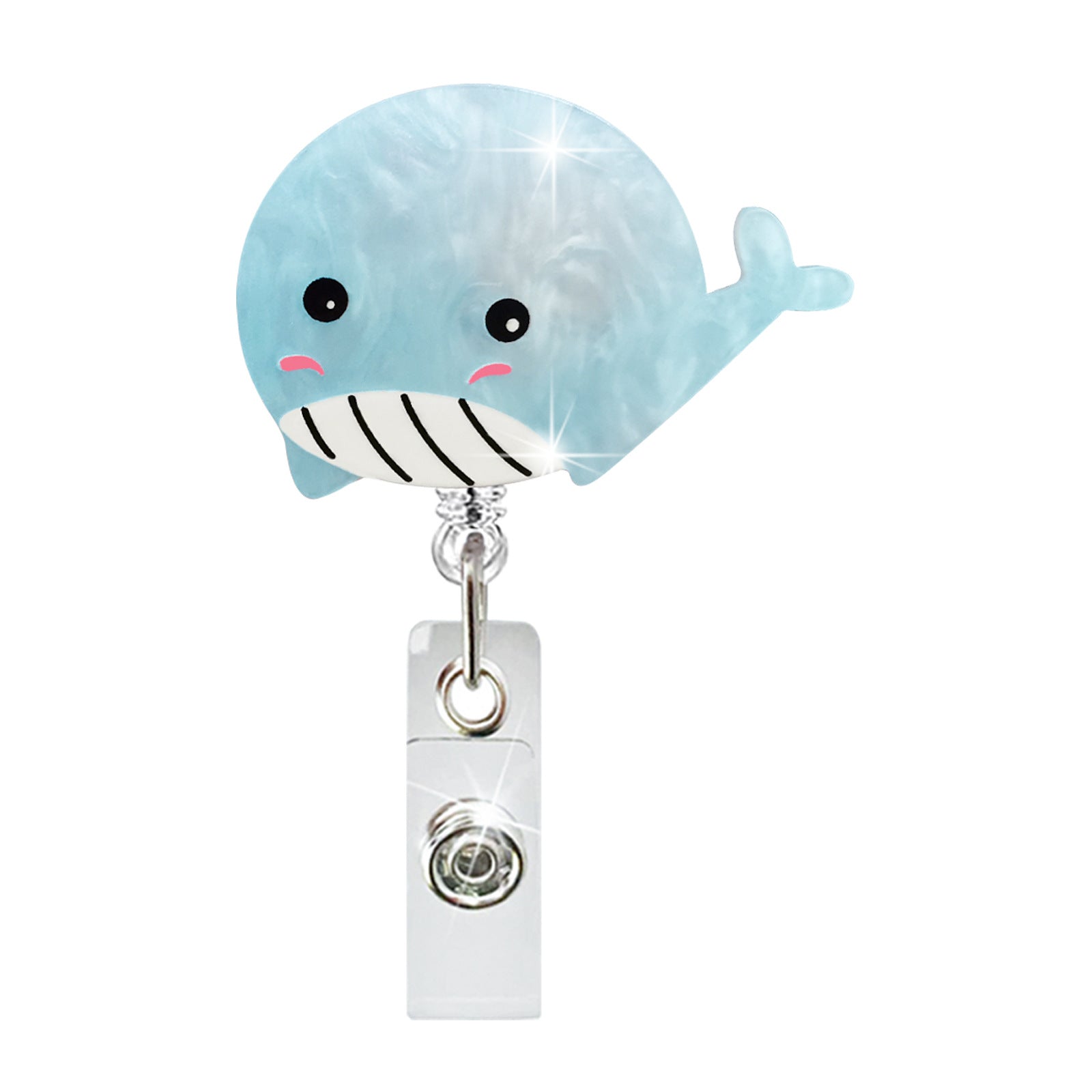 Wholesale New jellyfish dolphin telescopic clip easy to pull