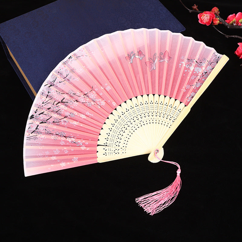 Wholesale Ancient Style Classical Cloth Folding Fan