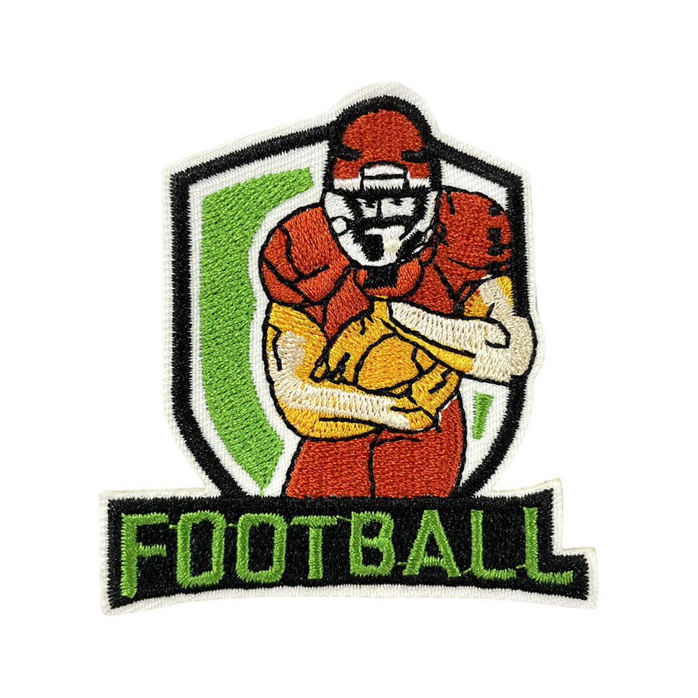 Wholesale Game Day Embroidered Patch Iron On Football Design For Coats Fashion Clothing Accessory