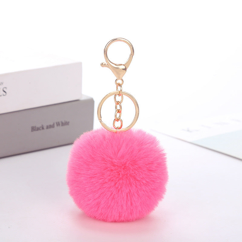 Wholesale Imitation rabbit fur ball keychain