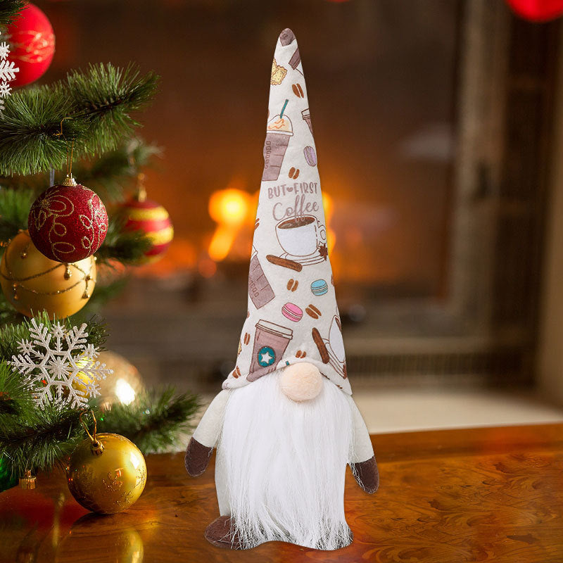 Wholesale Christmas Doll Knitted Pointed Hat Sitting Decoration