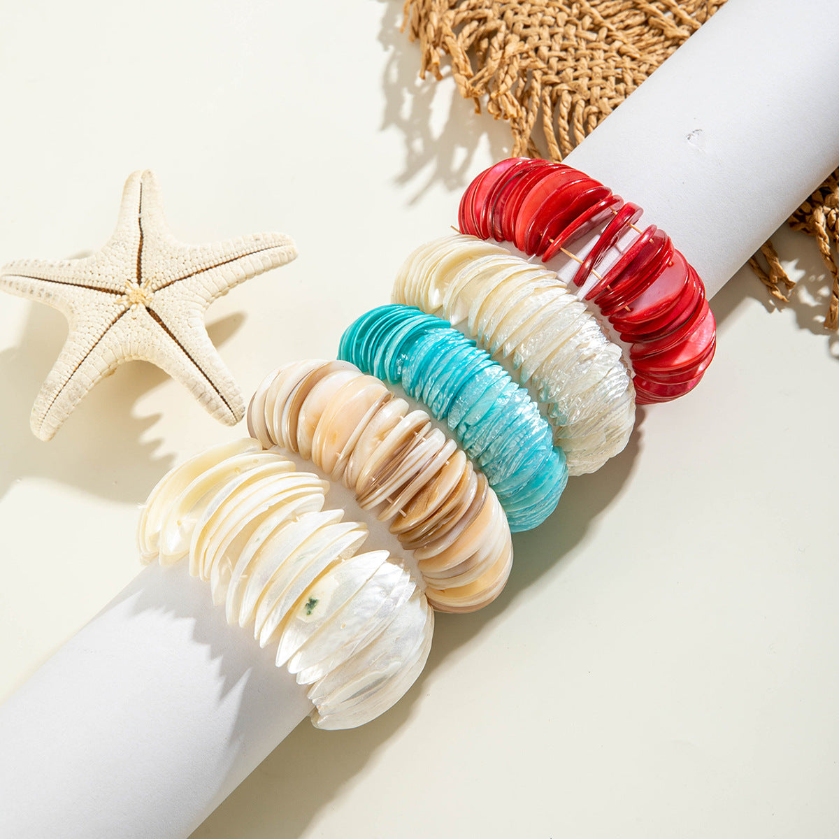 Wholesale Bohemian fresh and versatile beach style natural shell bracelet
