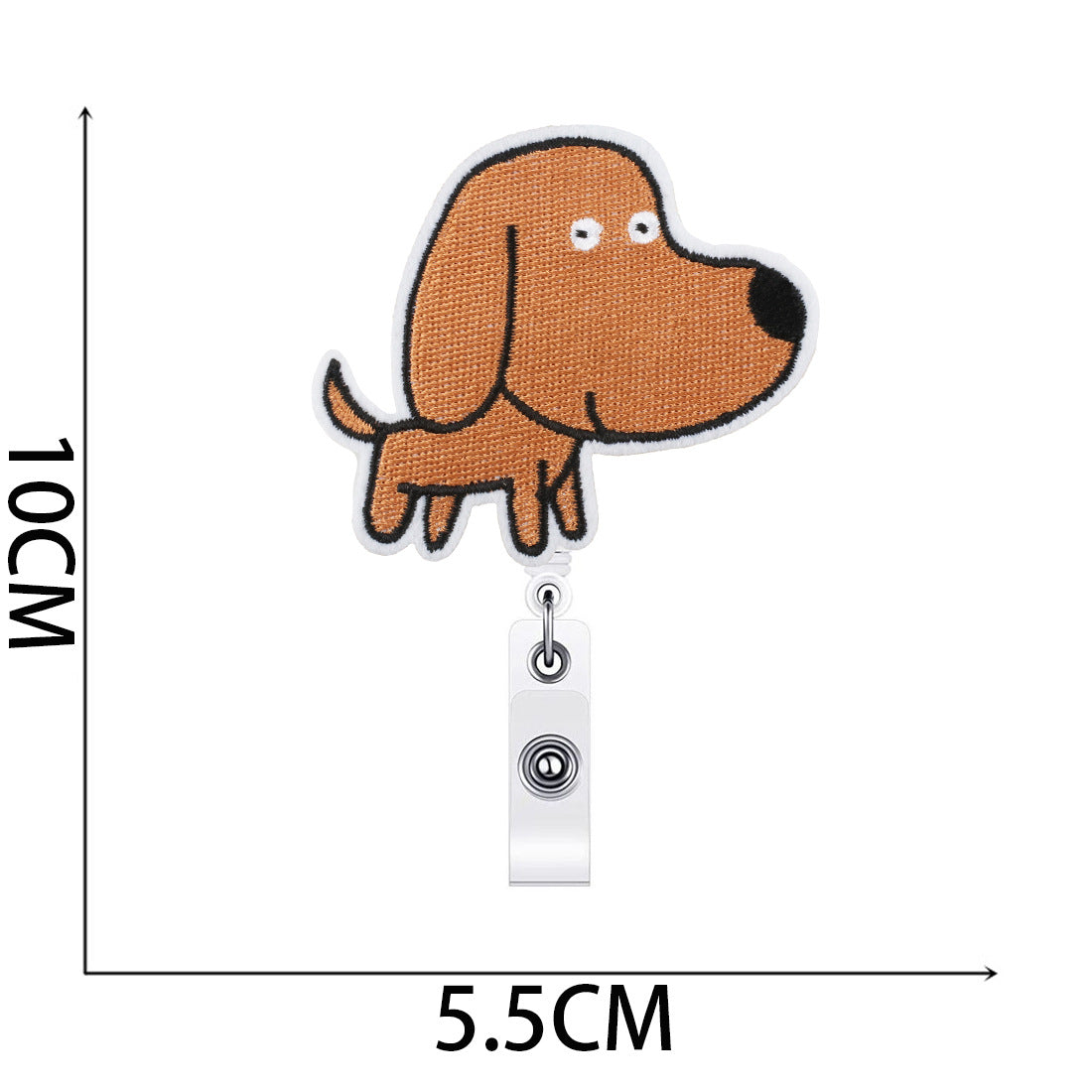Wholesale Chai Dog Easy Pull Buckle Embroidered Cloth Sticker